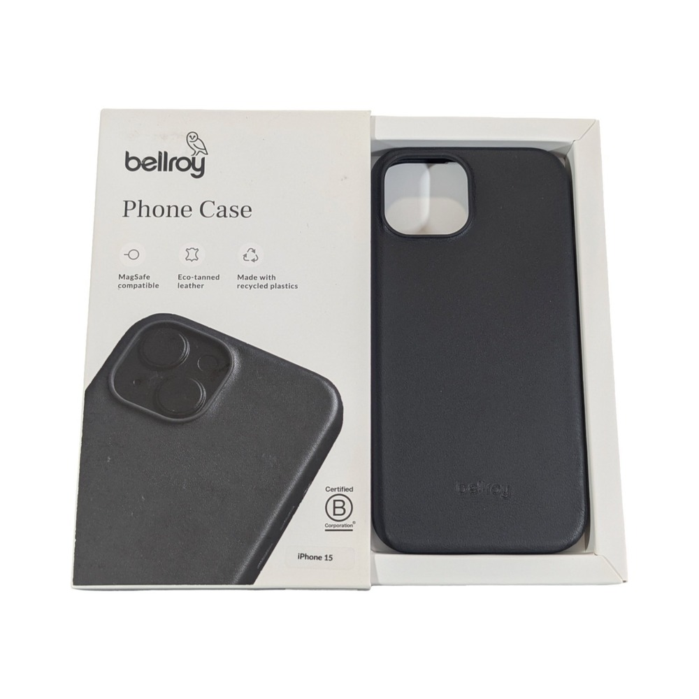 Pp9N Bellroy - Apple iPhone 15 / 14 / 13 Leather Phone Case W/ Magsafe Black New